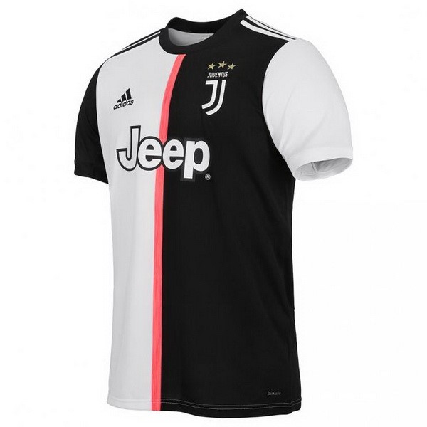 Camiseta Juventus Primera 2019-2020 Blanco Negro